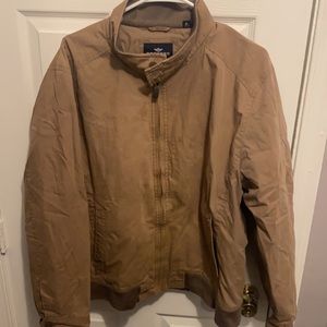 Dockers men’s full zip insulated bomber jacket size XL tan